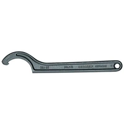 Image of GEDORE Hook spanner with lug, for Slotted nuts, AF 40 42 mm, Tip dia. 5 Ratchet spanner,
