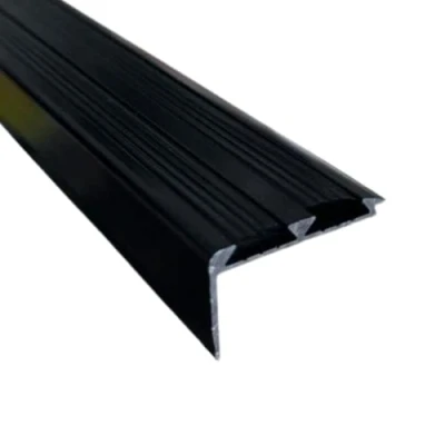 Image of Stair Edge Nosing Trim 900mm x 35mm 19mm Anti Slip Tread Nose Edging Black Screw Down by Grandismo®