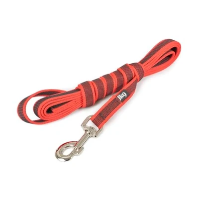Image of Color &amp; Gray Super Grip Leash with Handle, 20 mm x 3 m, Red