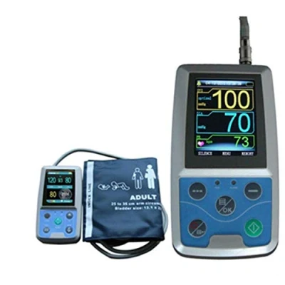 Image of NMNMNM Monitor 24Hour Ambulatory Blood Pressure Holter Abpm50+3 Pcs Cuffs,PC Software,Child+Adult+Large Adult Cuffs,1 cuff (1 cuff)