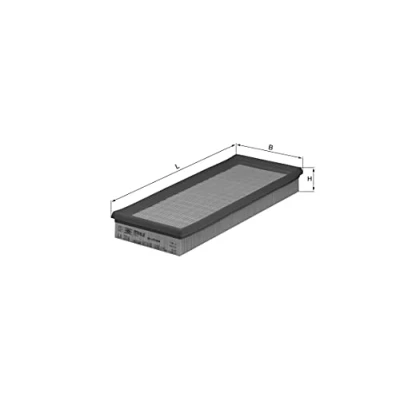 Image of 1574618, 5020868, 88TX9601AA, EFA160, H75DM9601AA Air Filter MAHLE ORIGINAL LX 218 41,9mm 136mm 336,5, 336,5mm Insert VOLKSWAGEN: GOLF 2