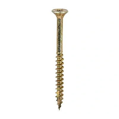 Image of TIMCO C2 Clamp Fix Multi Purpose Premium Screws TX Double Countersunk Yellow 4.0 x 50 Box of 200