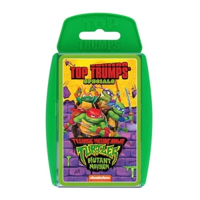 Image of Top Trumps Teenage Mutant Ninja Turtles Dedicated Deck Card Game Educational Gift for Ages 6 Plus, Blue, Orange, Purple, Green
