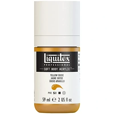 Image of Liquitex Acrylic Paint, Oxide Yellow, 59 ml (Pack of 1)