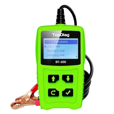 Image of TopDiag BT200 Pro Car Battery Tester, 12V 24V Load 100 2000 CCA Automotive Charging Cranking System Tester Digital Auto Analyzer for Truck Motorcycle SUV Boat (BT200)