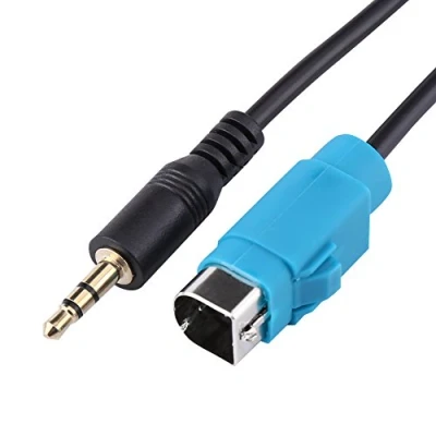 Image of Qiilu Audio AUX Input Cable Fullspeed To Mini Jack Adapter For Alpine CDA CDE IVA