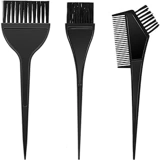 Image of 3 Pieces Hair Coloring Brush Dye Tools for DIY Salon Dyeing Kit Tint Dying Applicator