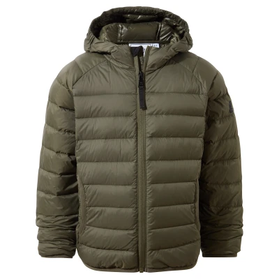 Image of TOG24 Midsley Kids Padded Down Jacket with Hood, Ultra Warm 600 Fill Power Filling, Lightweight, Breathable, Ideal School and Winter