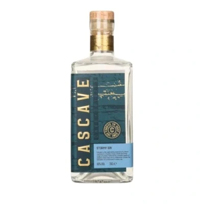 Image of Cascave Welsh Stormy Gin, London Dry Gin Distilled in Wales with Juniper, Citrus, Pink Peppercorns and Botanicals inspired by Brecon Beacons. Small Batch, Premium (40% ABV)