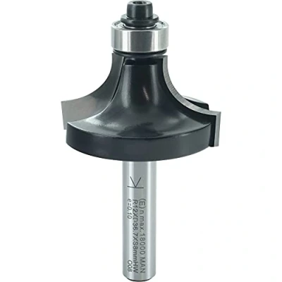 Image of ENT 14298 Rounding Over Cutter TC Shank (S) 8 mm, Diameter (D) 36,7 NL 19 R 12 SL 32 with Ball Bearing