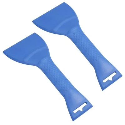 Image of AB Tools Car Windscreen Scraper Ice Snow Frost De Icer Remover Window Double Edged Blade 2pk