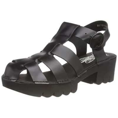Image of Fly London Women&#039;s EMME511FLY Sandal, Black, 3 UK