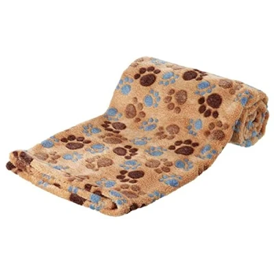 Image of Dog Blanket With Paw Design Laslo By Trixie 70 x 100cm