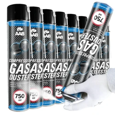 Image of Compressed Gas Duster Freezing Spray 750ml Set of 8 Deep Freeze Spray, Freezer Pipe Frost Kit, Freezes Down to 50*C