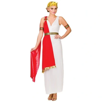 Image of Adult Womens Glamorous Roman Lady Fancy Dress Costume Small (UK 10 12)