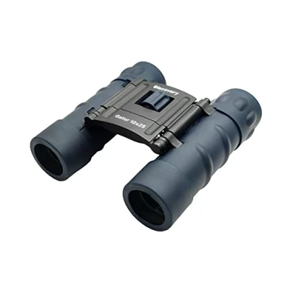 Image of Discovery Gator 10x25 Pocket size Travel Binoculars for Bird and Animal Watching, Sightseeing, Hiking, Concerts Sports Events