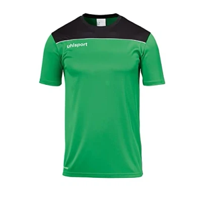 Image of uhlsport Offense 23 Poly Shirt Men&#039;s Football Shirt, Mens, 100221406, Green/Black/White, 12 Years