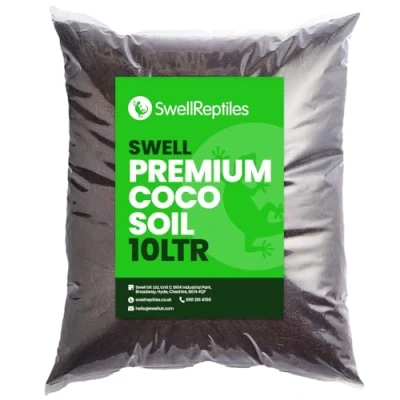 Image of Swell Coco Soil Reptile Substrate 10 Litre Bag Made From Coconut Coir Fibre Superb