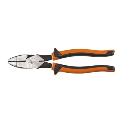 Image of Klein Tools 2139NEEINS Slim Handle Insulated Side Cutter Pliers, Streamline New England Nose with Knurled Jaws, 9 Inch