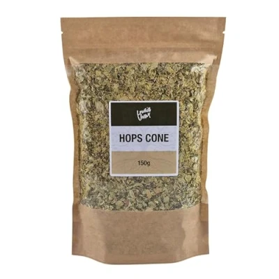 Image of Lowhill Valley Hops Cone herbal tea Humulus lupulus Natural Wellness Handpicked No Additives or Preservatives Responsibly Sourced 100% Pure 150g