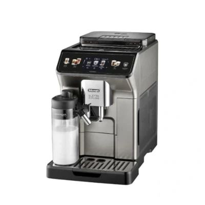 Image of Delonghi De&#039;Longhi Eletta Explore Cold Brew Bean To Cup Coffee Machine Titanium, Silver