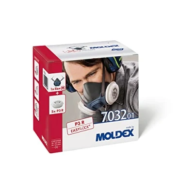Image of Moldex 7032 P3 R Half Mask FFP3 Pre assembled