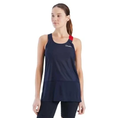 Image of Berghaus Women&#039;s Nesna Wicking Baselayer T Shirt Vest, Night Sky, 8