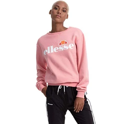 Image of ellesse Women&#039;s Agata Sweatshirt, Light Pink, 16 UK