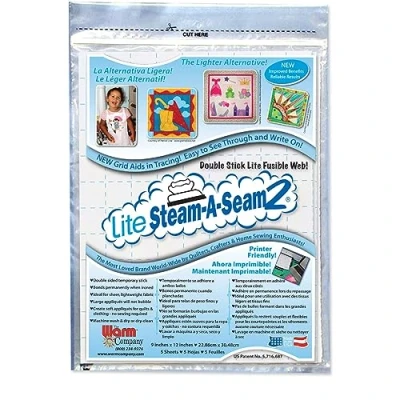Image of Lite Steam a Seam 2, Double Stick Fusible Web, by The Warm Company, ONE PACK