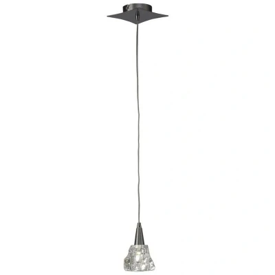 Image of Iku Ceiling Pendant 1 Light G9, Satin Nickel