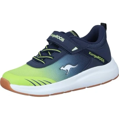 Image of KangaROOS Unisex Kb rida Ev Sneaker, Dk Navy Lime, 6.5 UK