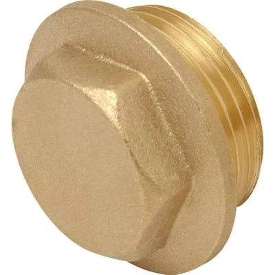 Image of 1 1/4&quot; Brass Flanged Plug