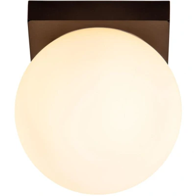Image of Tassa Flush ceiling light Bathroom Ø13.5cm LED Dim to warm 1800K/3000K IP40 Black