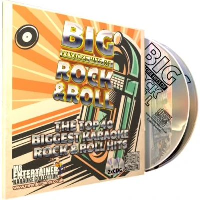 Image of Mr Entertainer Big Karaoke Hits of Rock &amp; Roll Double CD+G (CDG) Pack. 40 Greatest Ever Songs