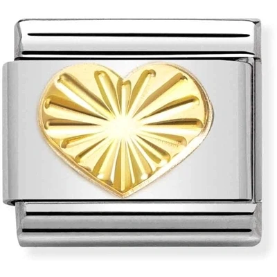 Image of Nomination Gold Heart Charm
