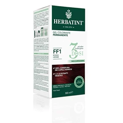 Image of Herbatint 3 x Henna Red Permanent Colour Gel 300ml FF1