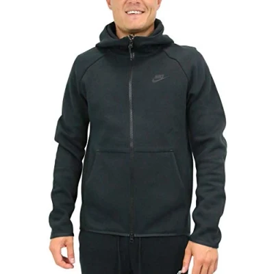 Image of Nike M Nsw Tch Flc Hoodie Fz Sweatshirt Black/(Black), T