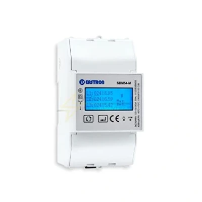 Image of Eastron SDM54 M MID Certified Three Phase 100A Direct Connect Din Rail RS485 Modbus Meter for EV Chargers and Solar Systems
