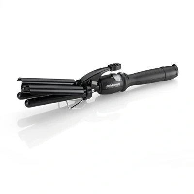 Image of Babyliss Pro Black Porcelain Triple Barrel Waver Creates Gorgeous Waves Instantly