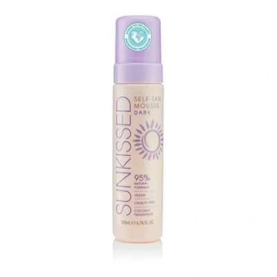 Image of Sunkissed Self Tan Mousse Dark 200ml 95 Percent Natural