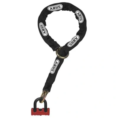 Image of ABUS lock and chain combination Granit Power XS 67/105HB50 + 10KS120 black loop Motorbike with security level 16 Red