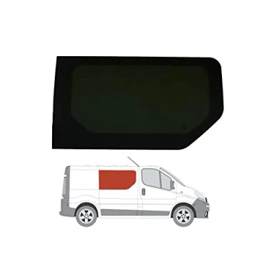 Image of Van Demon Right Hand Side Dark Tint Fixed Window Glass for Panel Opposite Sliding Door VOY1703