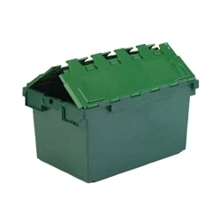 Image of VFM Green Plastic Picking Container With Lid