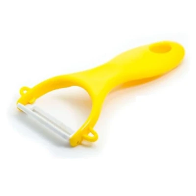 Image of ARA CHOICE Ceramic Blade Peeler Potato Carrot Parsnip Vegetable Fruit Cutter Sharp Cutlery Slicer Speed Tool Y Shaped Cooking Kitchen Accessories Gadgets UK (Yellow)