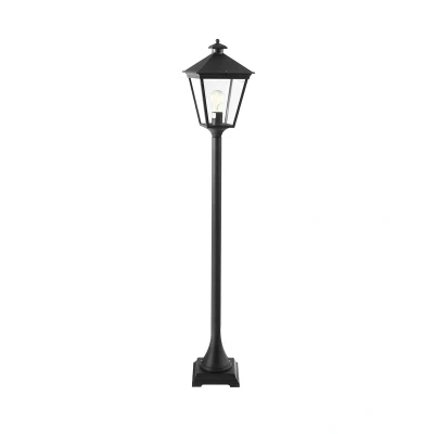 Image of Turin Outdoor Pillar Lantern Black, E27