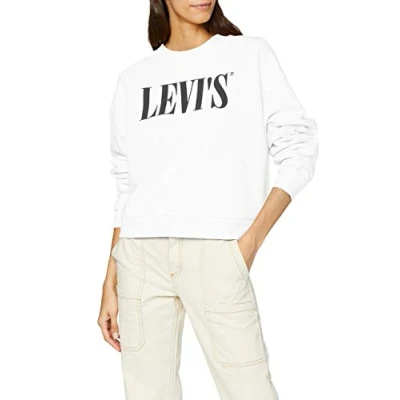 Image of Levi&#039;s Women&#039;s Graphic Diana Crewneck Sweatshirt White (White) S
