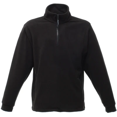 Image of Regatta Mens Thor Overhead Anti Pill Fleece Top (Black) Size 2XL