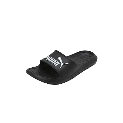 Image of Puma Unisex Divecat v2 Slide Sandal, Black White, 9 UK