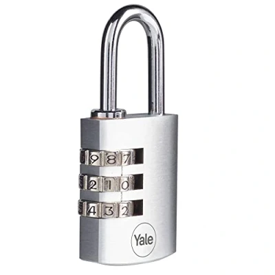 Image of Yale Y151B/30/125/1 Series Y151B Chrome Combination Padlock 30mm, Brass