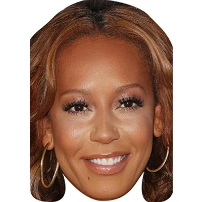 Image of FoxyPrinting Mel B X Factor Celebrity Party Cardboard Face Mask Fancy Dress
